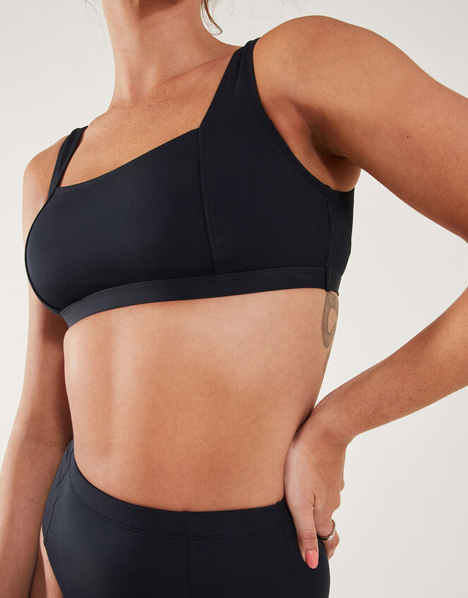 Square Neck Bikini Top, Black (BLACK), large
