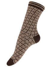 Monogram Ankle Socks, , large