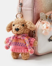 Girls Winter Dog Bag Charm, , large