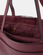 Bianca Laptop Tote Bag, Red (BURGUNDY), large