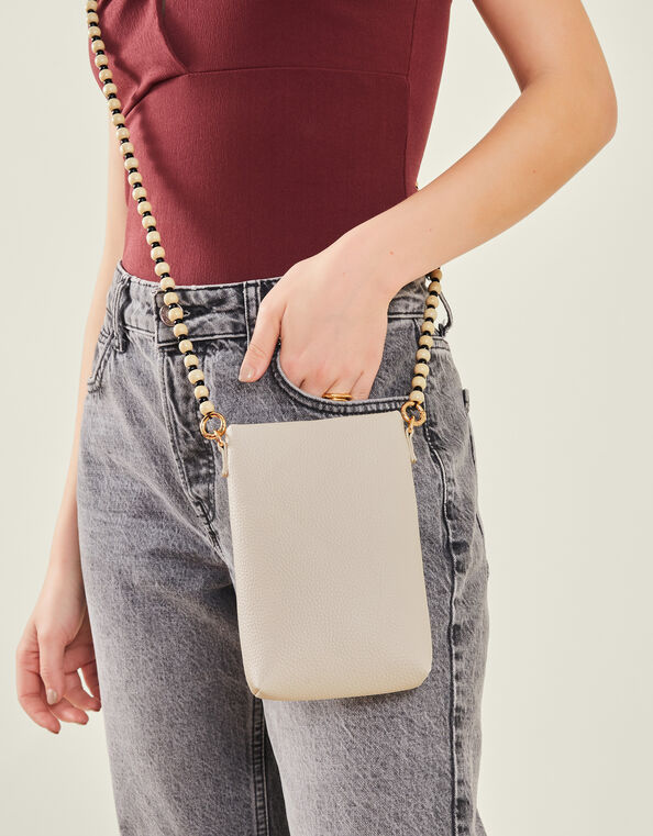 Beaded Strap Phone Bag, , large