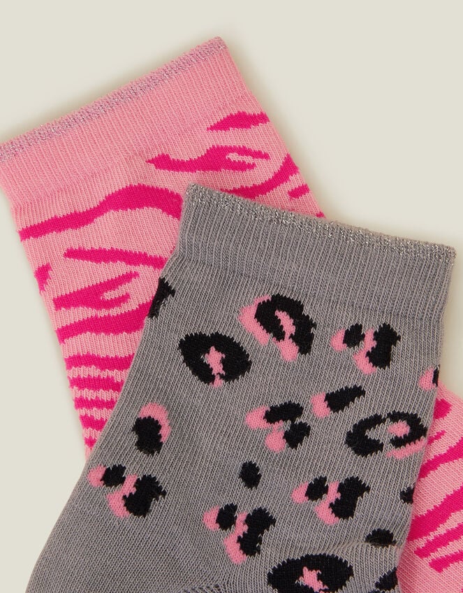 2-Pack Animal Print Socks, , large