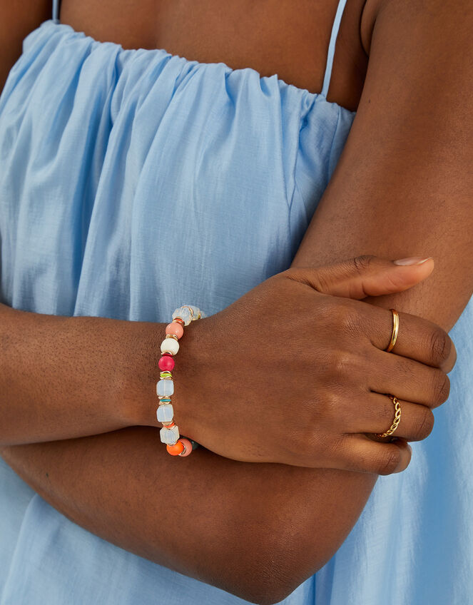 Mix Bead Stretch Bracelet, , large