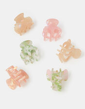 6-Pack Mini Iridescent Claw Clips, , large