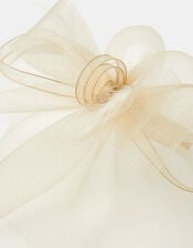 Mia Mini Crin Fascinator, Natural (CHAMPAGNE), large