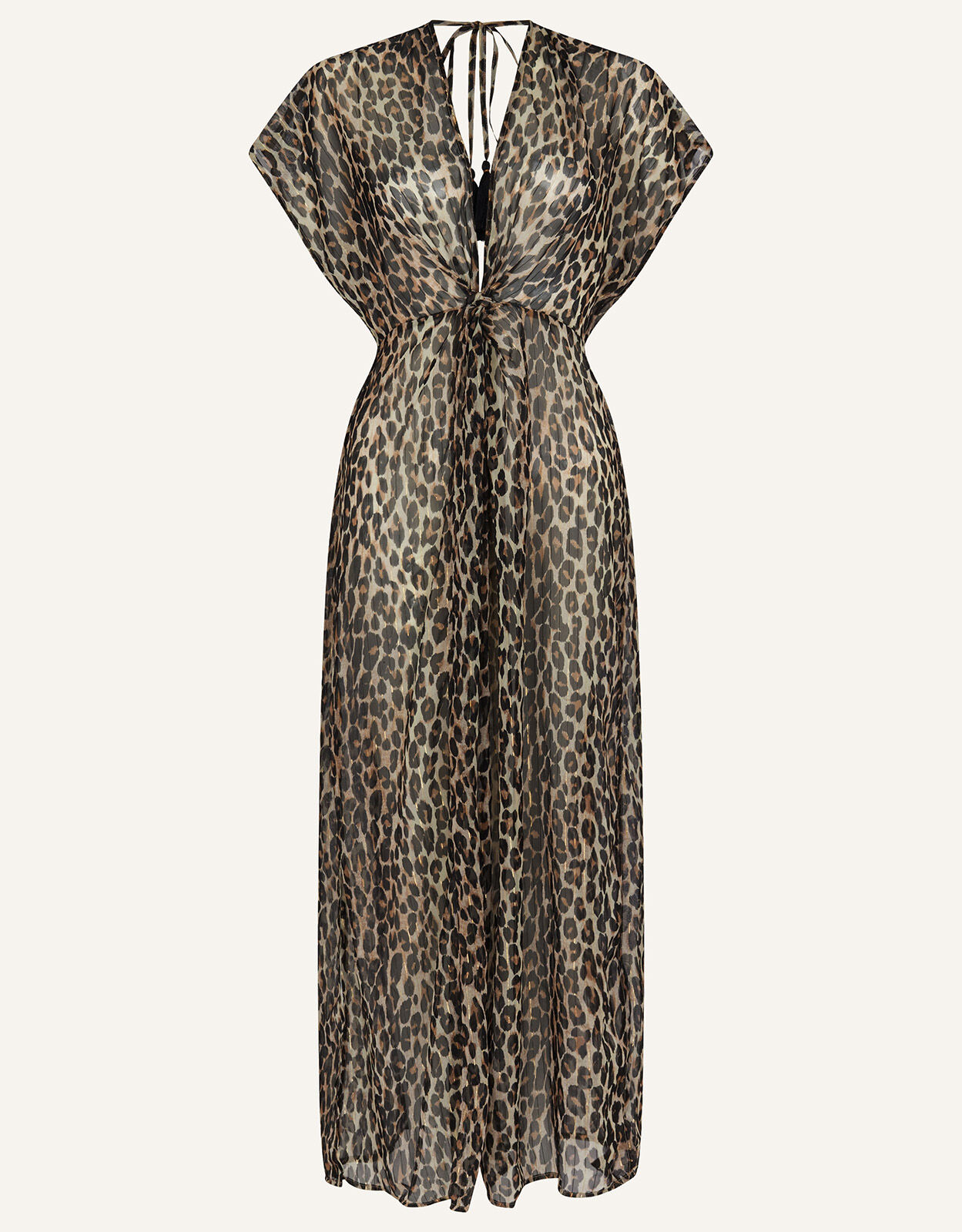 Leopard online kaftan dress