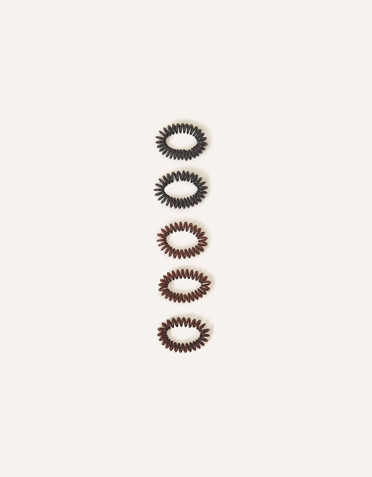 accessorize Elasticated Spiral Hairbands 5 Pack