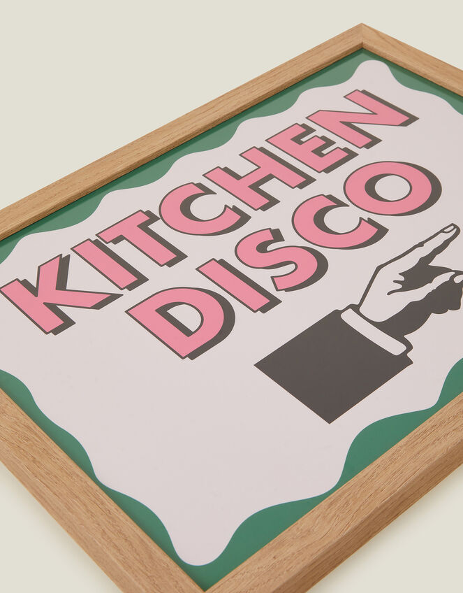 Pink Giraffe Print Co Kitchen Disco Framed A3 Art Print, , large