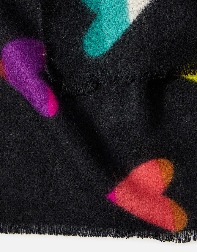 Rainbow Hearts Blanket Scarf, , large