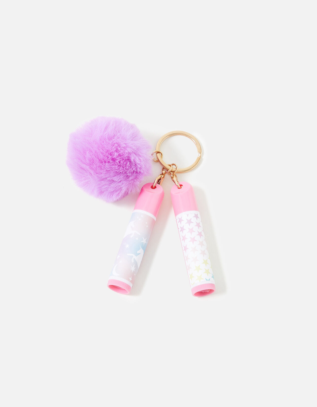 Lip balm top on a keyring