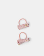2-Pack Girls Velvet Bow Hair Bands, , large