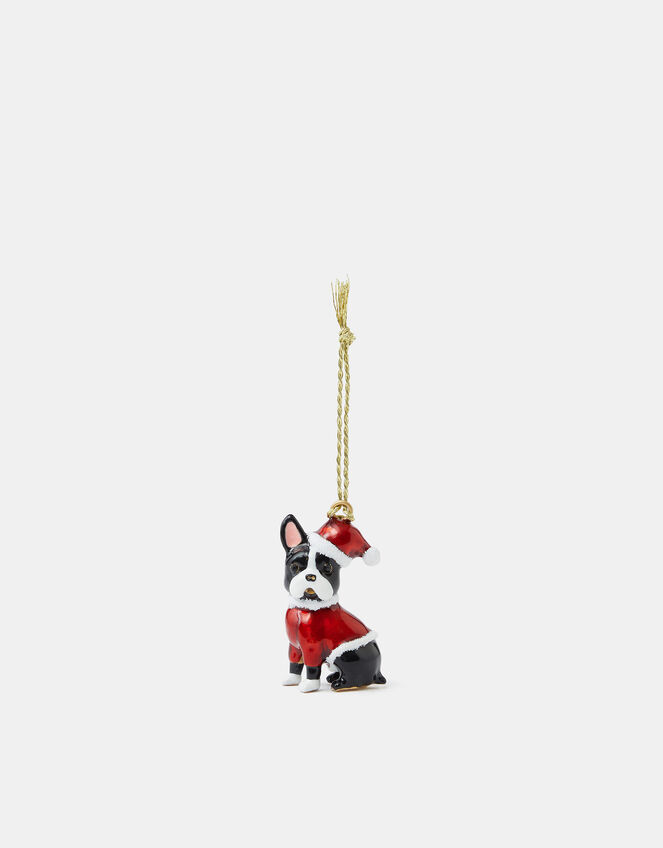 Bulldog Enamel Christmas Tree Decoration, , large