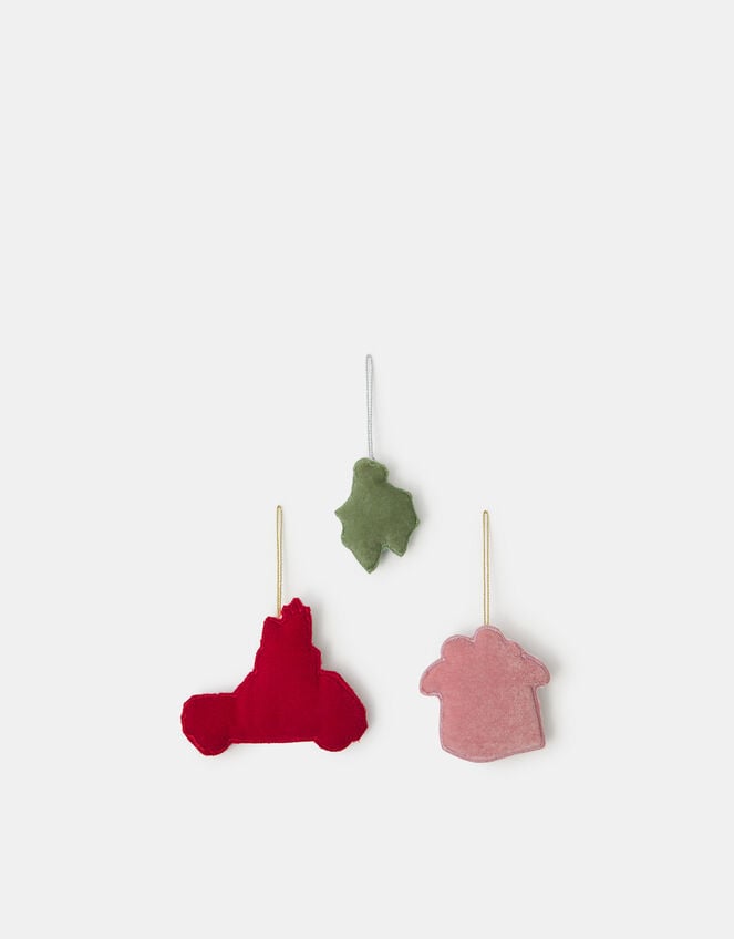 3-Pack Beaded Christmas Tree Decorations, , large