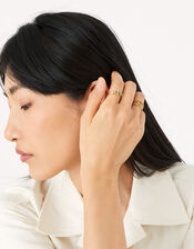 Healing Stones Gold-Plated Ring - Turquoise, Gold (GOLD), large