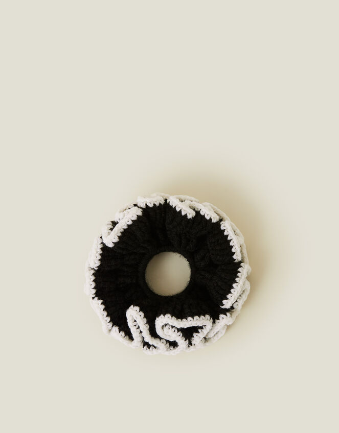 Oversized Knit Hair Scrunchie, , large