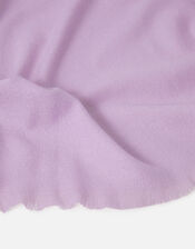 Plain Blanket Scarf , Purple (LILAC), large