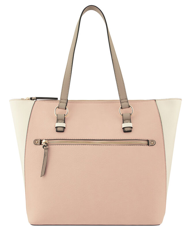 Dolly Vegan Colour-Block Tote Bag, Multi (PASTEL-MULTI), large