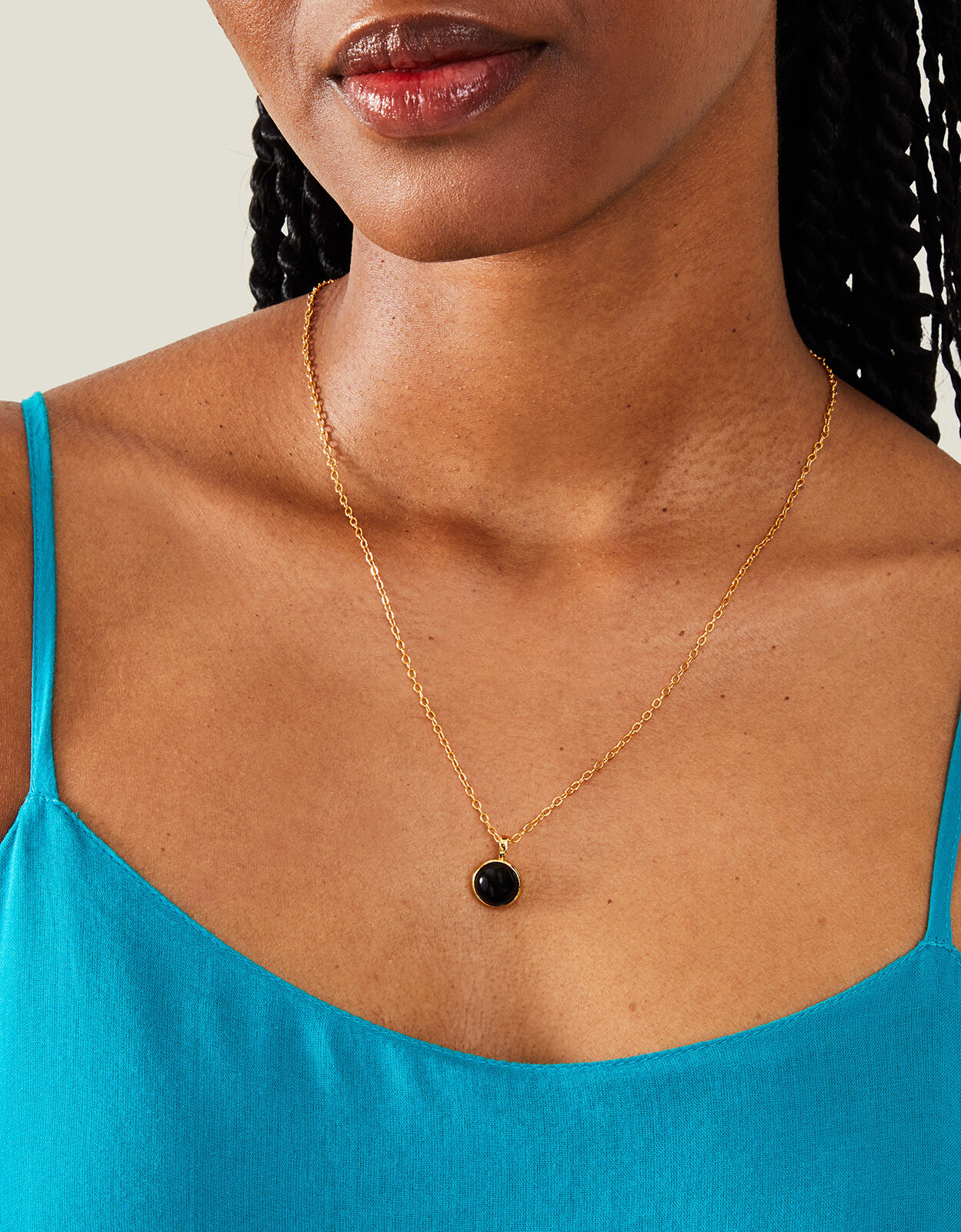 Black onyx outlet pendant