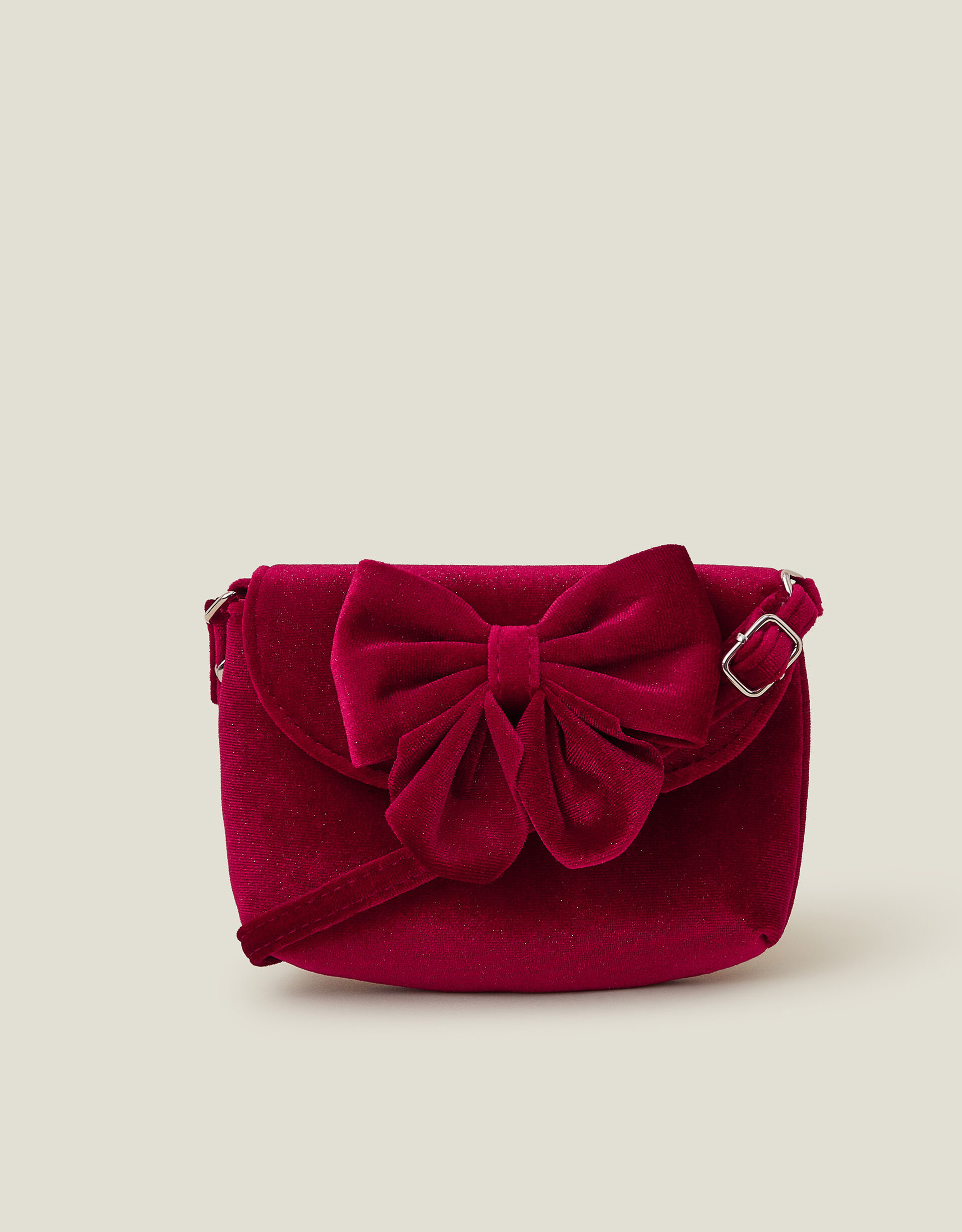 Girls Velvet Bow Shoulder Bag Bags Accessorize Global