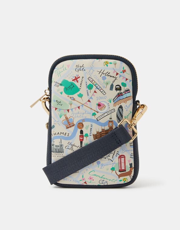 London Print Phone Bag, , large