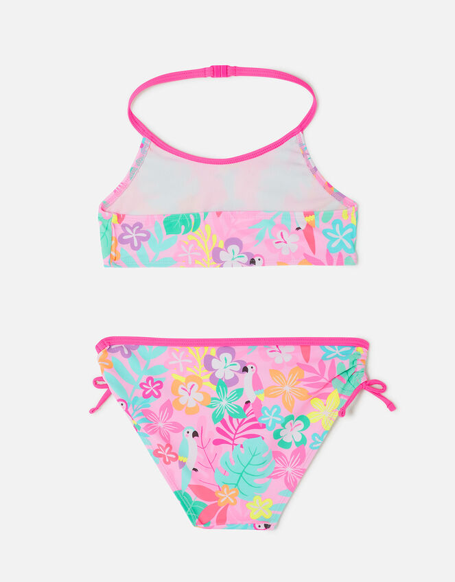 Girls Tropical Print Bikini, Multi (BRIGHTS-MULTI), large