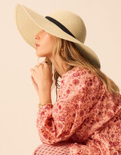 Floppy Straw Hat, , large