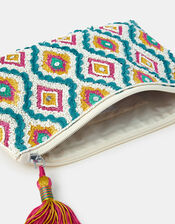 Diamond Embellished Clutch Bag, , large