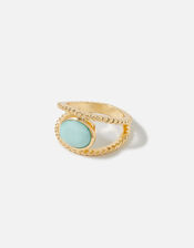 Seascape Statement Stone Ring, Blue (TURQUOISE), large