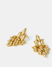 14ct Gold-Plated Diamond Drop Earrings, , large