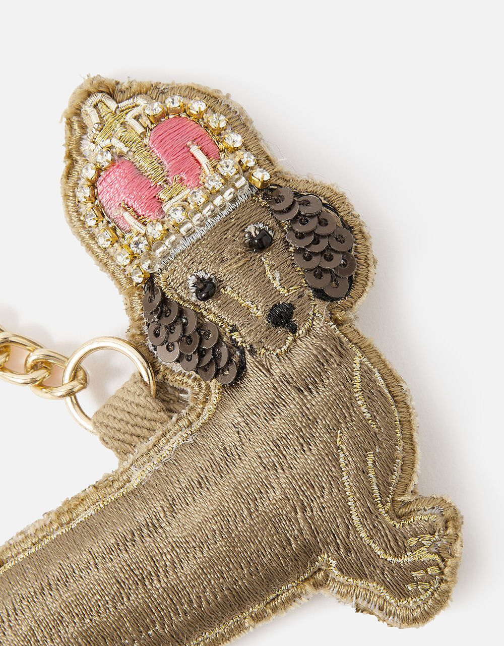 London Embellished Sausage Dog Keyring Handbags & Purses Accessorize UK