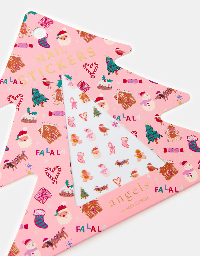 Girls Christmas Nail Stickers, , large