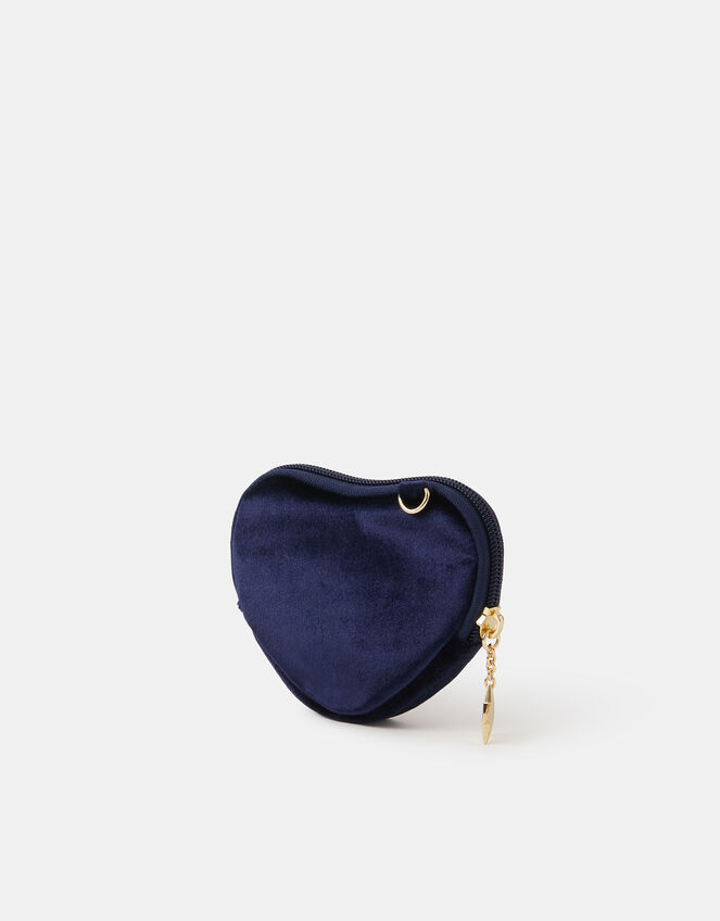 Star Embroidered Heart Coin Purse, , large