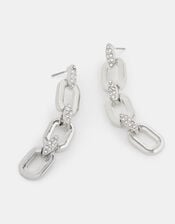 Diamant&eacute; Chain Link Drop Earrings, , large