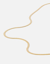 14ct Gold-Plated Long Omega Chain, , large