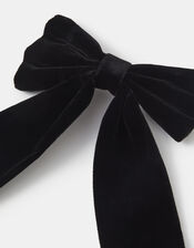 Velvet Bow Hair Clip, , large