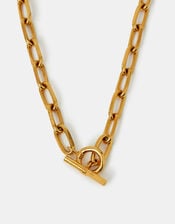 14-ct Gold-Plated Chunky T-Bar Chain Necklace, , large