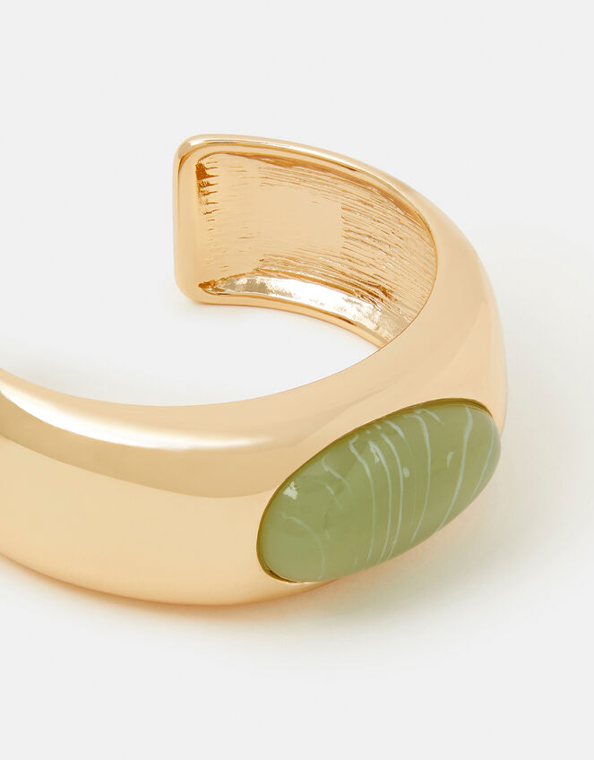 Chunky Resin Stone Cuff Bracelet, , large