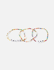Smile Beaded Bracelet Set, , large