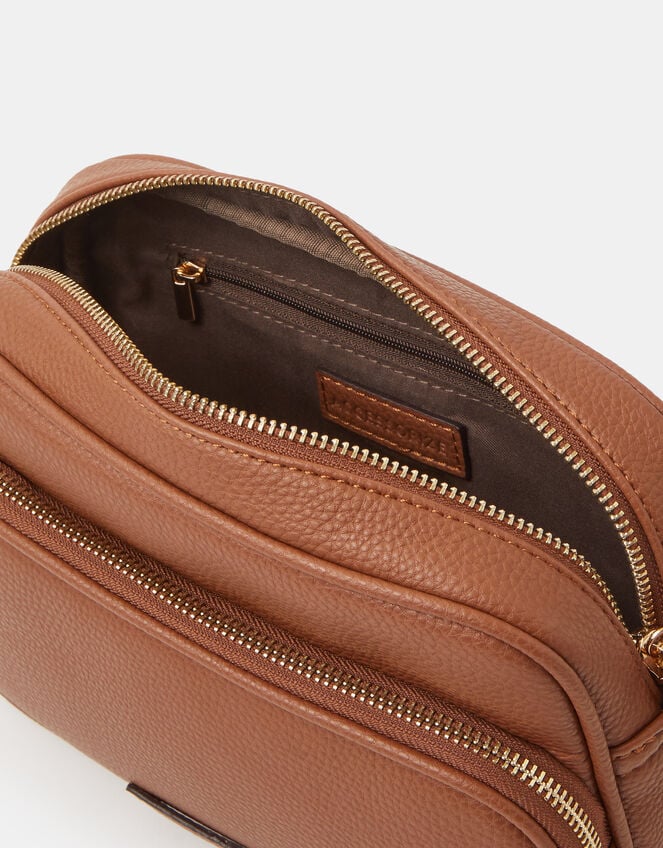 Double Zip Camera Bag, Tan (TAN), large