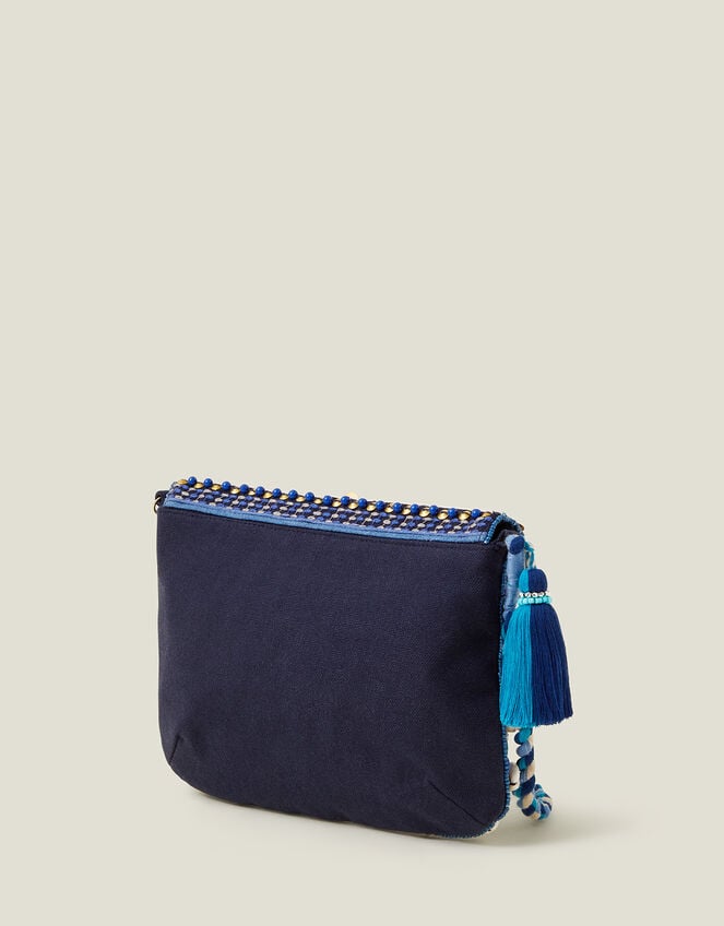 Mirror Tassel Cross-Body Bag, , large