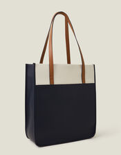 Colour Block Tote Bag, , large