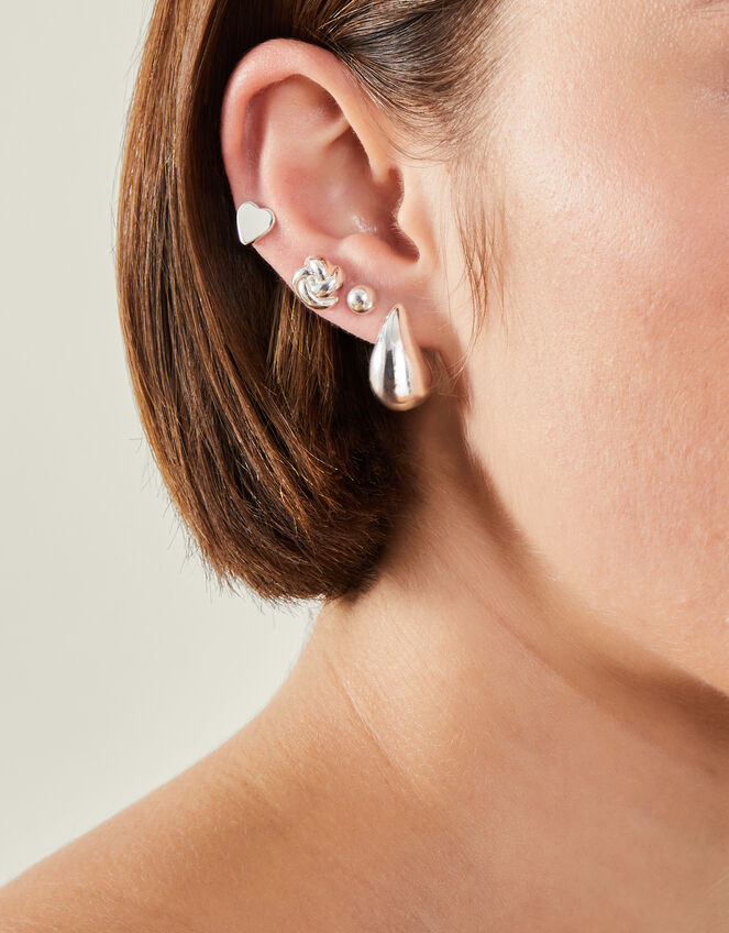 5-Pack Knot Stud Earrings, , large