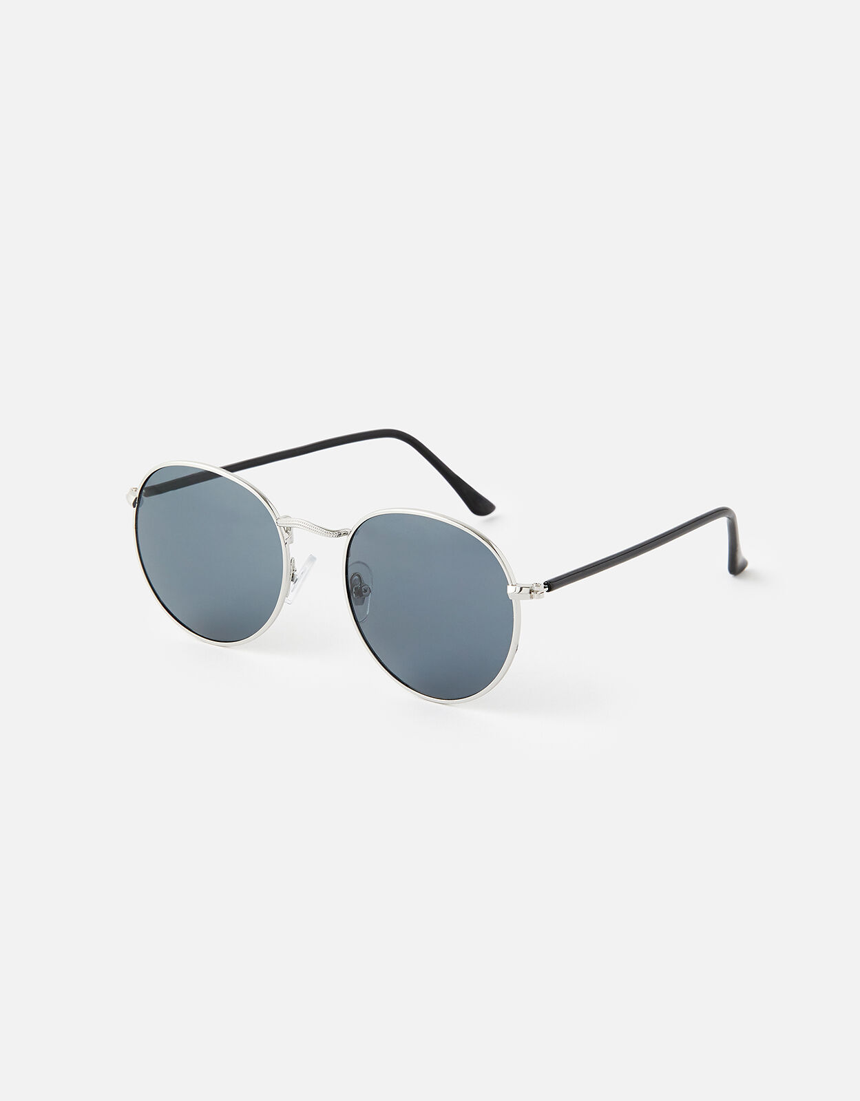 Roxy Round Sunglasses Silver