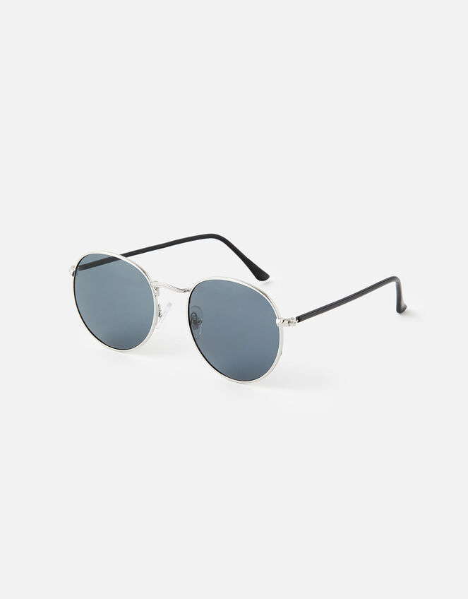 Roxy Round Sunglasses , Silver (SILVER), large