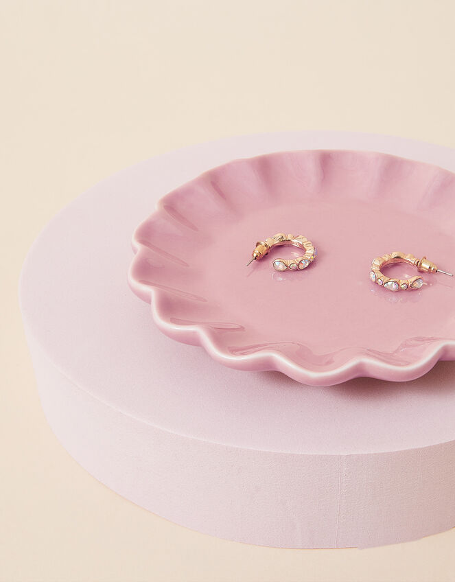 Trinket Dish with Scalloped Edge, Pink (PALE PINK), large