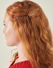 6-Pack Mix Metal Hair Slides, , large