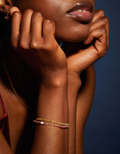 14ct Gold-Plated Omega Chain Bracelet, , large