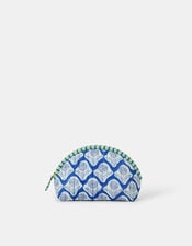 Dandelion Print Quilted Make Up Bag, , large