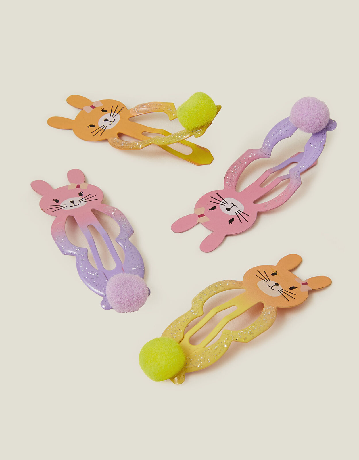 4 Pack Girls Bunny Hair Clips Girls hair clips Accessorize UK