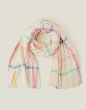 Hampstead Check Blanket Scarf, , large